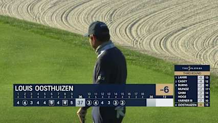 Louis Oosthuizen chips in for birdie on No. 15 at THE PLAYERS