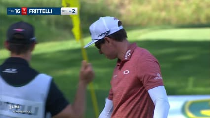 Dylan Frittelli makes birdie on No. 16 at John Deere