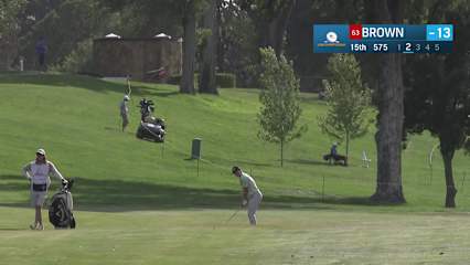 Blades Brown makes birdie on No. 15 at Utah Championship