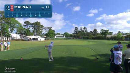 Peter Malnati hits 179-yard tee shot to 5 feet, sets up birdie on No. 9 at Texas Children's