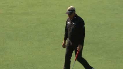Darren Clarke drains 20-foot birdie putt at Valspar