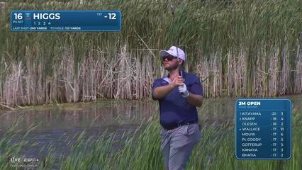 Harry Higgs makes birdie on No. 16 at 3M Open