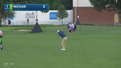 Andrew Novak's 193-yard approach sets up birdie on No. 1 at Charles Schwab