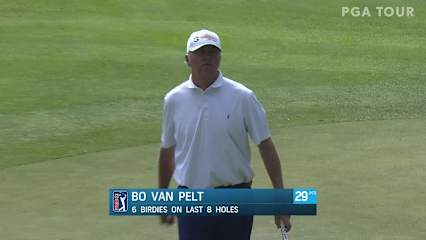 Bo Van Pelt drains birdie putt at Barracuda