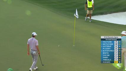 Patrick Rodgers sinks 38-foot birdie putt on No. 16 at WM Phoenix Open