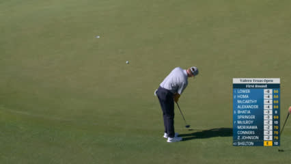 Robby Shelton holes 23-footer from fringe for birdie at Valero
