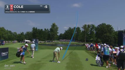 Eric Cole hits tee shot to 6 feet, sets up birdie on No. 3 at BMW Championship