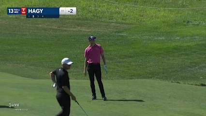 Brandon Hagy makes birdie on No. 13 at John Deere