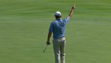 Nicholas Thompson converts lengthy putt for birdie at John Deere