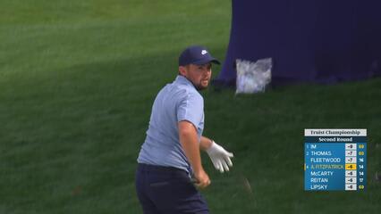 Alex Fitzpatrick sinks 2-foot putt for birdie on No. 15 at Truist Championship