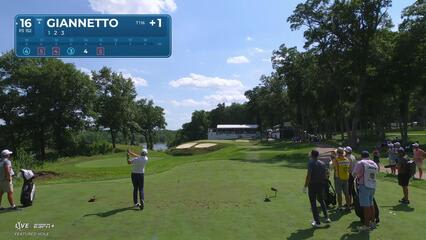Jay Giannetto makes birdie on No. 16 at John Deere