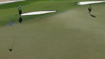 Michael Thorbjornsen drains 50-foot birdie putt on No. 4 at WM Phoenix Open