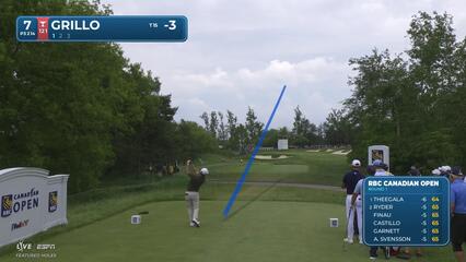 Emiliano Grillo hits tee shot to 17 feet, sets up birdie on No. 7 at RBC Canadian