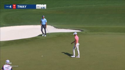 Kevin Tway's tee shot to 12 feet yields birdie at Wells Fargo