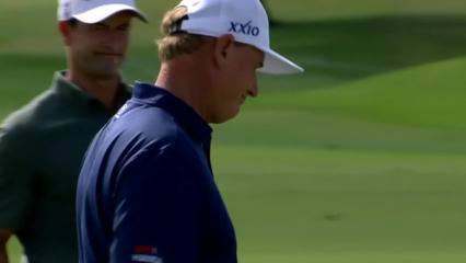 Ernie Els sinks 17-foot birdie putt at Honda