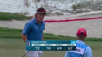 David Ford sinks 16-foot birdie putt on No. 18 at Cognizant Classic