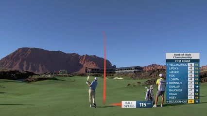 Christiaan Bezuidenhout's 164-yard approach sets up birdie on No. 16 at Bank of Utah