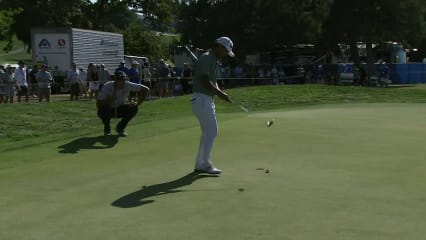 Satoshi Kodaira makes birdie on No. 16 at Albertsons Boise Open
