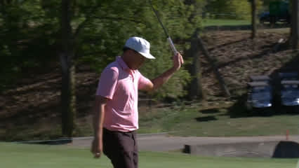 Kevin Roy throws a dart to yield birdie at Nationwide Children's