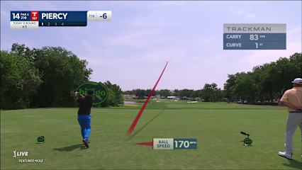 Scott Piercy drives the green to set up birdie at THE CJ CUP