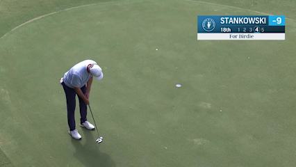 Paul Stankowski makes birdie on No. 18 at Regions Tradition