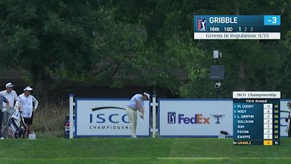 Cody Gribble dials in tee shot and birdies at ISCO Championship