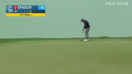 Kevin Stadler’s 26-foot putt salvages bogey at Valero