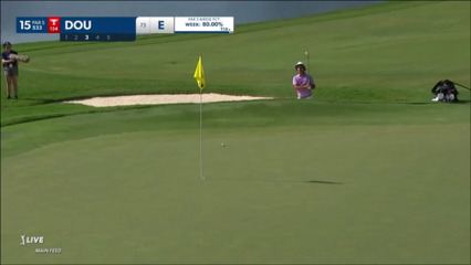 Zecheng Dou holes out for eagle at Wyndham