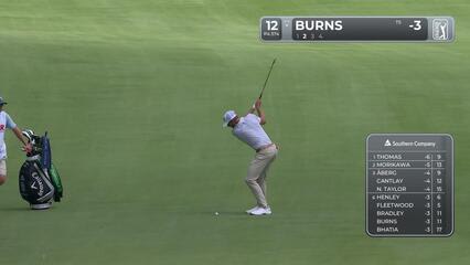 Sam Burns makes birdie on No. 12 at TOUR Championship