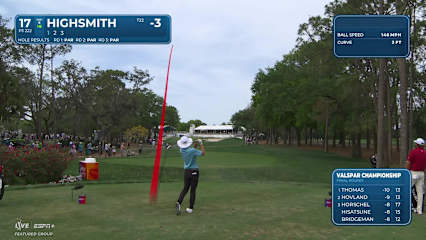 Joe Highsmith's tee shot sets up birdie at Valspar