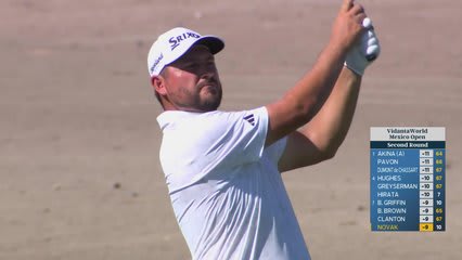 Andrew Novak drains 24-foot birdie putt on No. 11 at Mexico Open