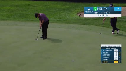 J.J. Henry makes birdie on No. 18 at Sanford International