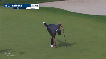 Kyle Reifers hits tight tee shot and birdies at Travelers