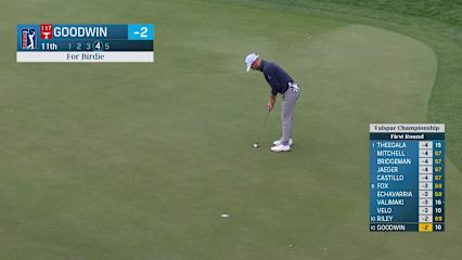 Noah Goodwin makes birdie on No. 11 at Valspar