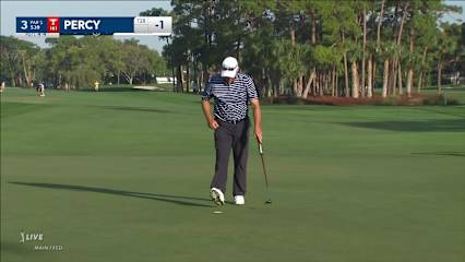 Cameron Percy makes birdie on No. 3 at Honda