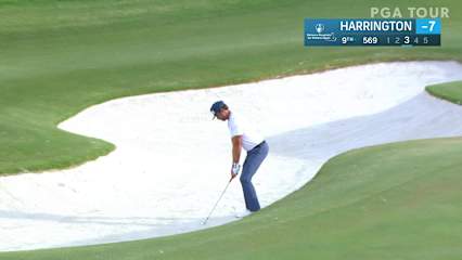 Scott Harrington’s bunker play leads to birdie at Shriners 