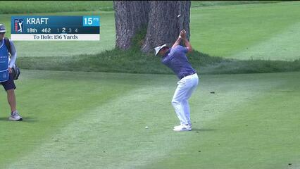 Kelly Kraft spins back a wedge to set up birdie at Barracuda