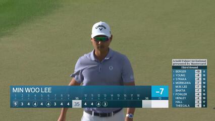 Min Woo Lee hits 132-yard approach to 11 feet, sets up birdie on No. 13 at Arnold Palmer