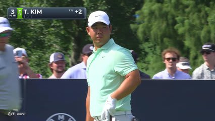 Tom Kim hits tee shot to 6 feet, sets up birdie on No. 3 at BMW Championship