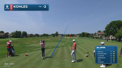 Ben Kohles hits tee shot to 4 feet, sets up birdie on No. 8 at 3M Open