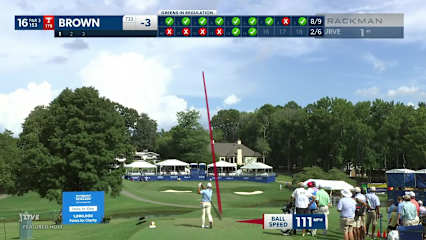 Scott Brown dials in tight tee shot to set up birdie at Wyndham