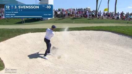 Jesper Svensson holes out from greenside bunker for birdie at Cognizant Classic
