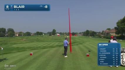 Zac Blair nearly aces No. 8 at 3M Open