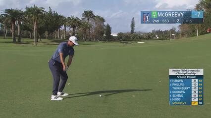 Max McGreevy makes birdie on No. 2 at Butterfield Bermuda