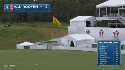 Erik van Rooyen's 159-yard approach sets up birdie on No. 9 at RBC Canadian