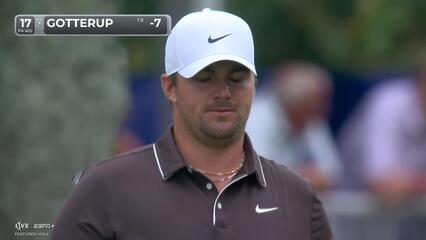Chris Gotterup makes birdie on No. 17 at TOUR Championship