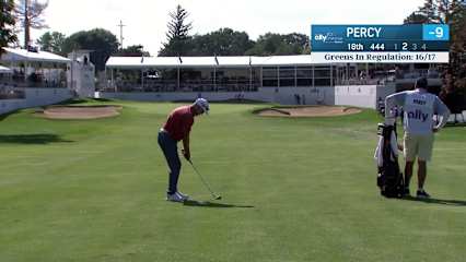 Cameron Percy makes birdie on No. 18 at The Ally Challenge