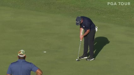 Ted Potter, Jr. makes short birdie putt at Puerto Rico