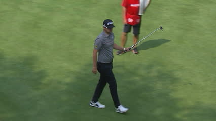 Bernd Wiesberger's birdie putt off the ridge at Mexico Championship