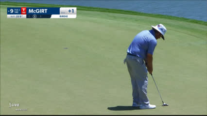 William McGirt sinks a 25-foot birdie at Mexico Open